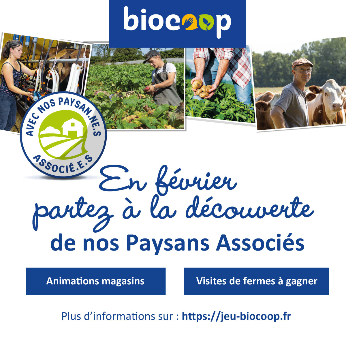 RDV avec nos paysan.ne.s associé.e.s ce vendredi 19 février de 10h à 17h RDV avec nos paysan.ne.s associé.e.s ce vendredi 19 février de 10h à 17h